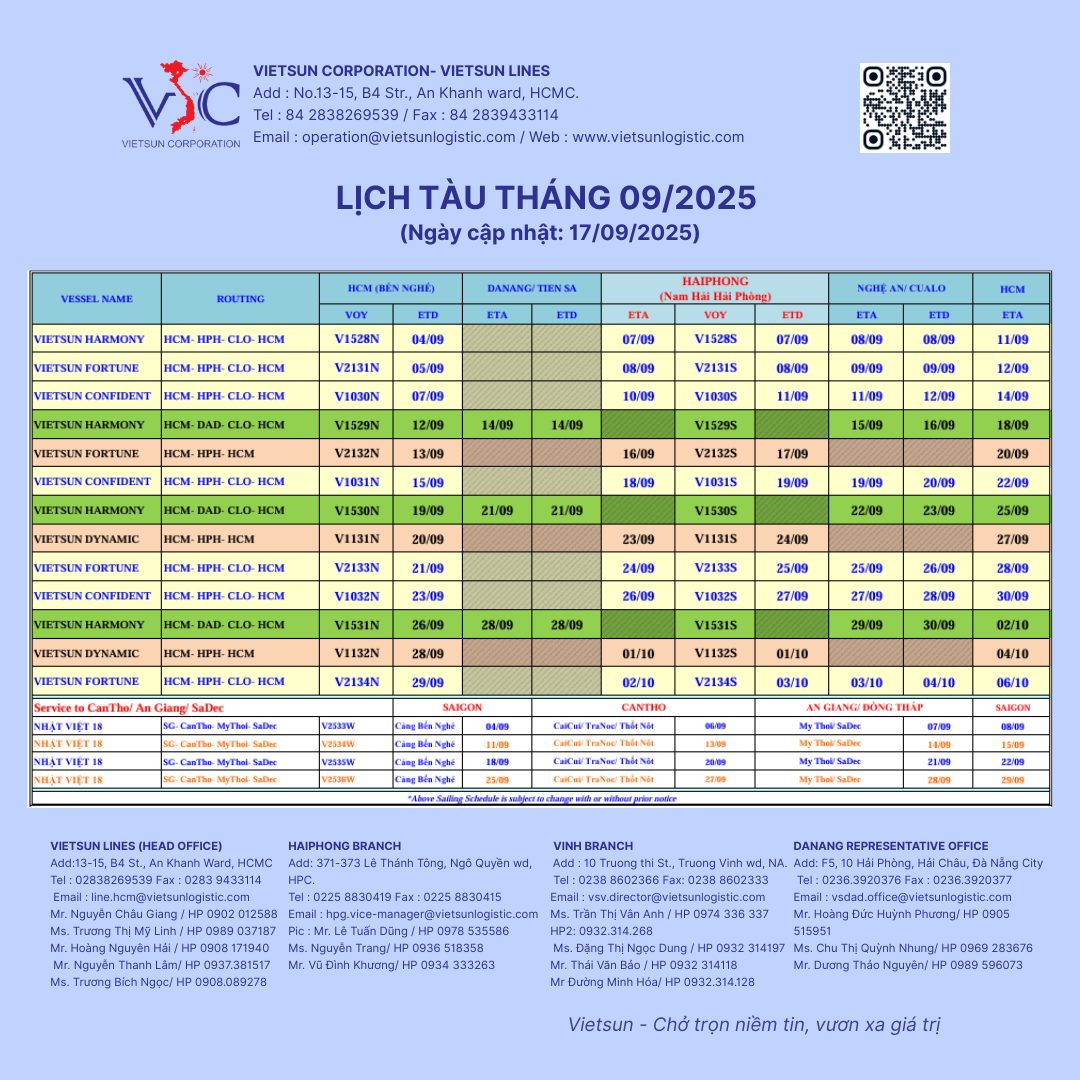 LICH TAU VIETSUN 18.09.25