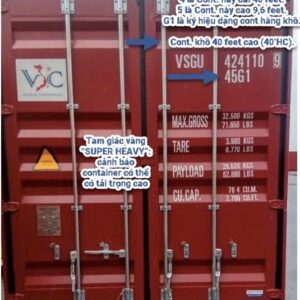 Cách đọc nhanh các thông số trên Container Cách đọc nhanh các thông số trên Container