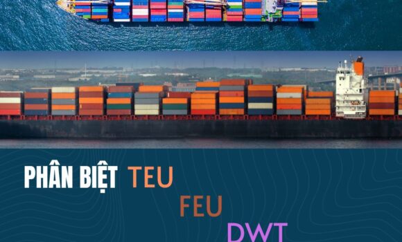 Phân biệt TEU, FEU, và DWT trong vận tải container
